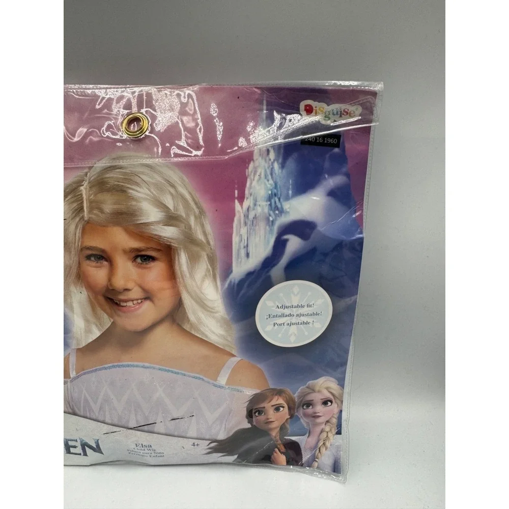Disney Frozen Elsa Child Wig Girls White Adjustable Fit Halloween Cosplay NWT - Picture 8 of 11